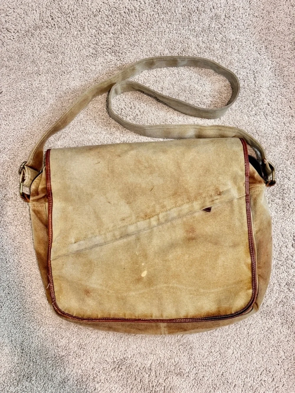Bed Stu Gradient Canvas Messenger Bag Rustic Boho Distressed Crossbody B92